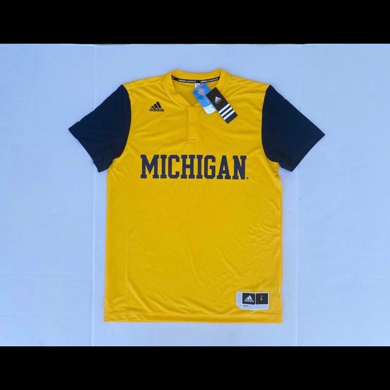 Adidas New Men Michigan Performance Shirt Large